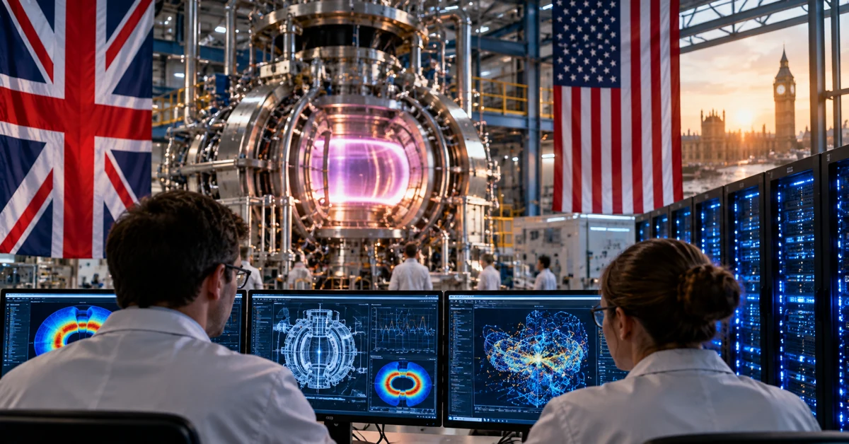 British and American fusion research facility combining a fusion reactor, supercomputing and artificial intelligence