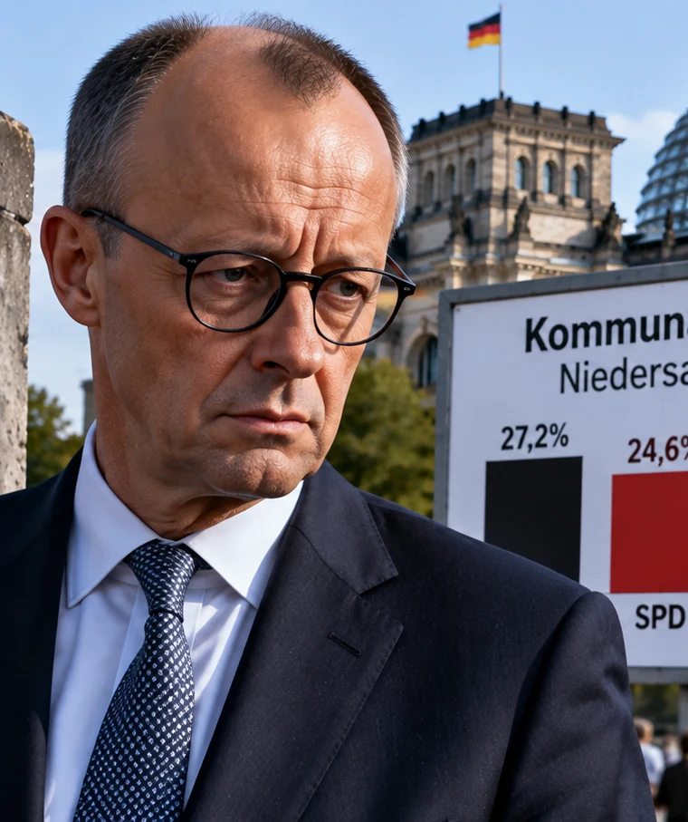 German political scene outside the Reichstag with national flags and election imagery