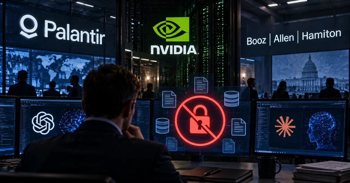 Cybersecurity operations centre representing restrictions on frontier AI models handling sensitive corporate and government data